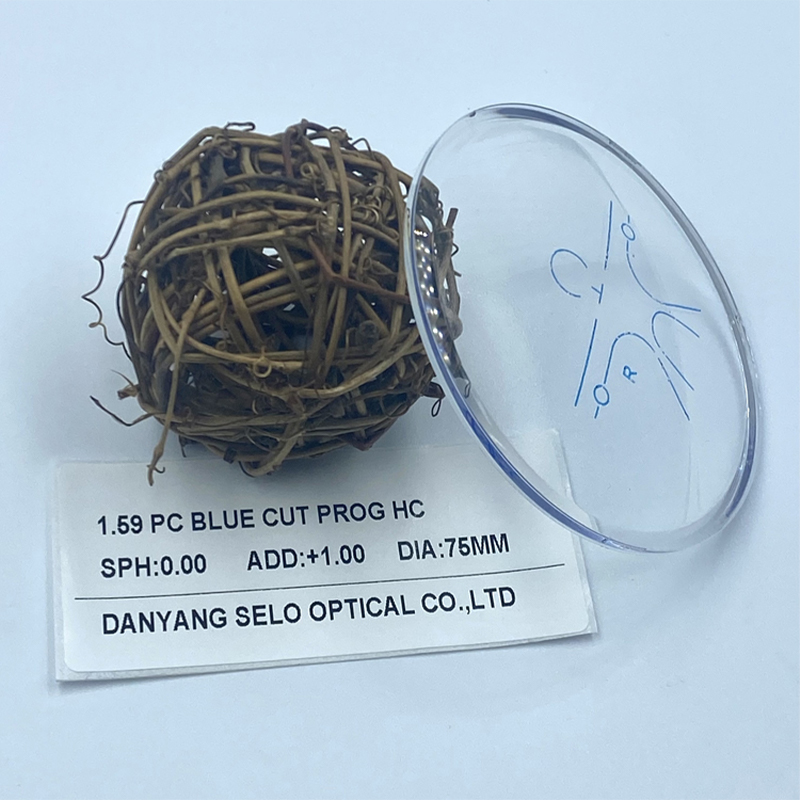 1,59 Lente progresiva para PC de bloque azul HMC/SHMC