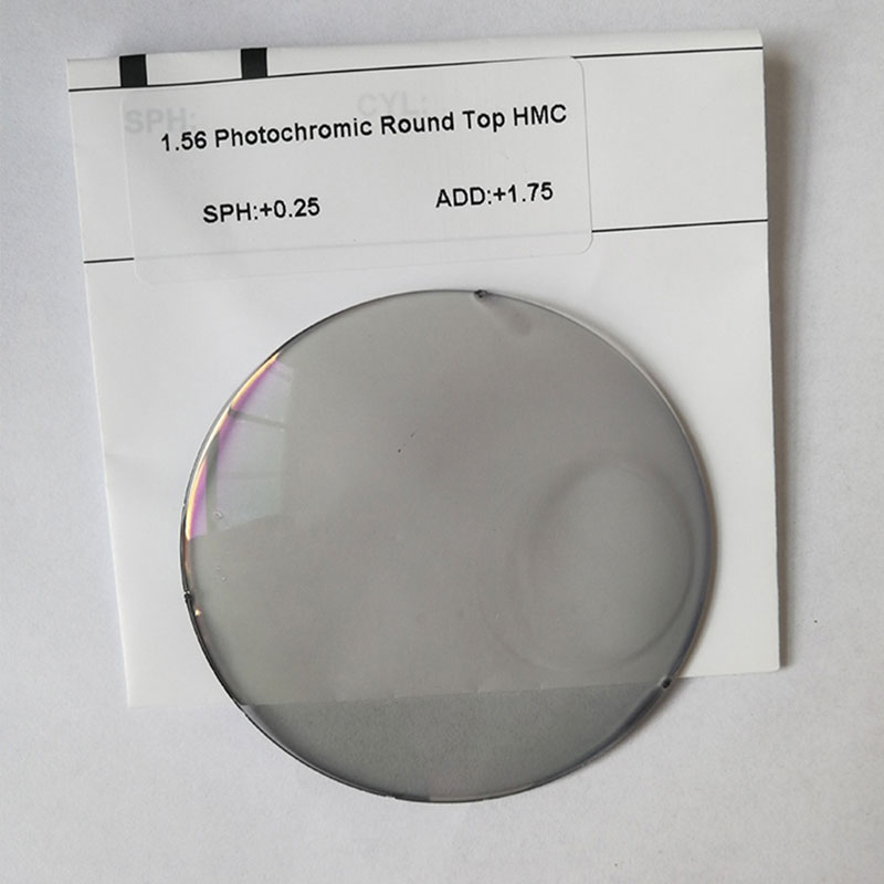 1.56 Lente superior redonda fotocrómica bifocal HMC/SHMC